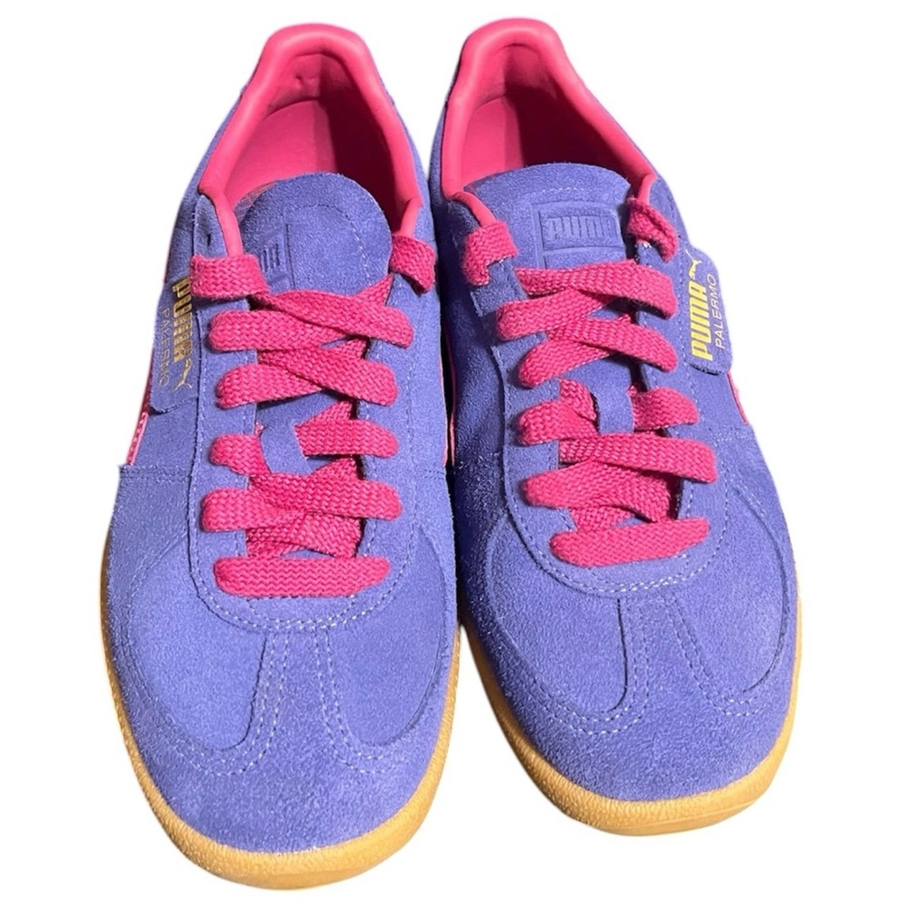 Puma suede purple low top shoes men’s size 8.5